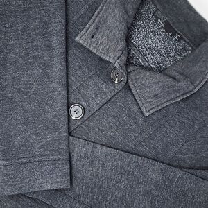 Prana Button Up Fleece Jacket Women's Size‎ Small Gray Pockets